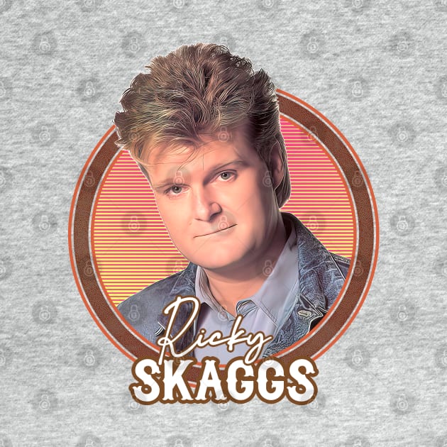 Ricky Skaggs \ Retro Style Fan Design by DankFutura